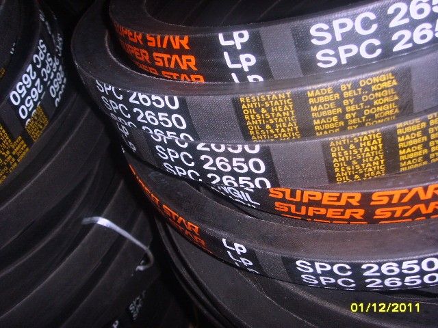 韩国DONGIL东一三角带SPC-2650搅拌机皮带